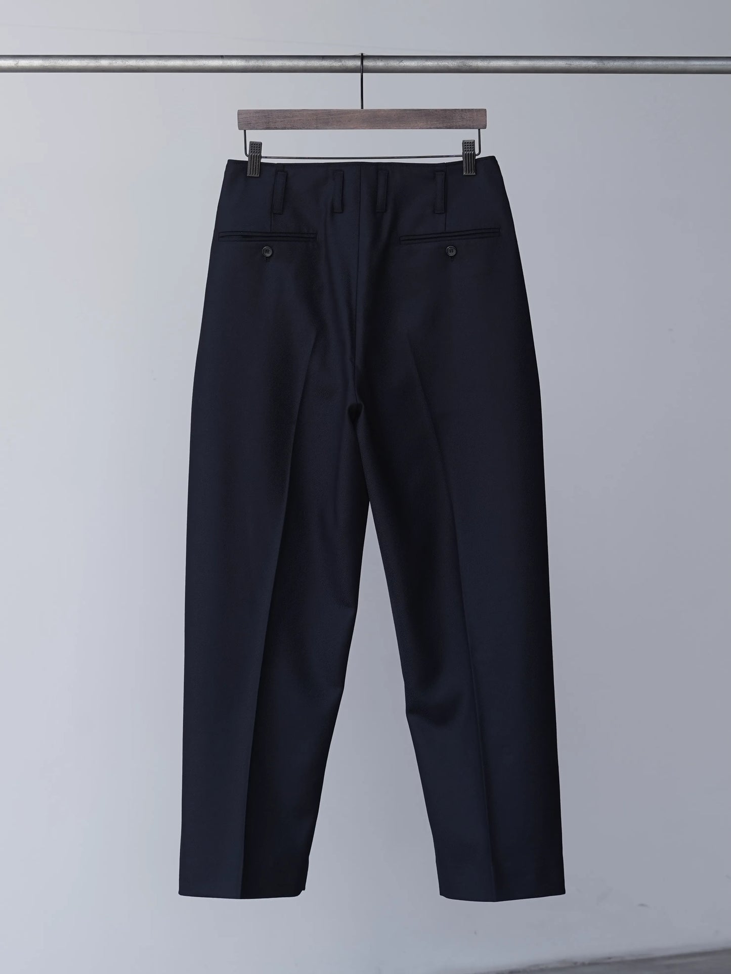 山内 | ヘビーウールツイル・サイドシームレスパンツ dark navy