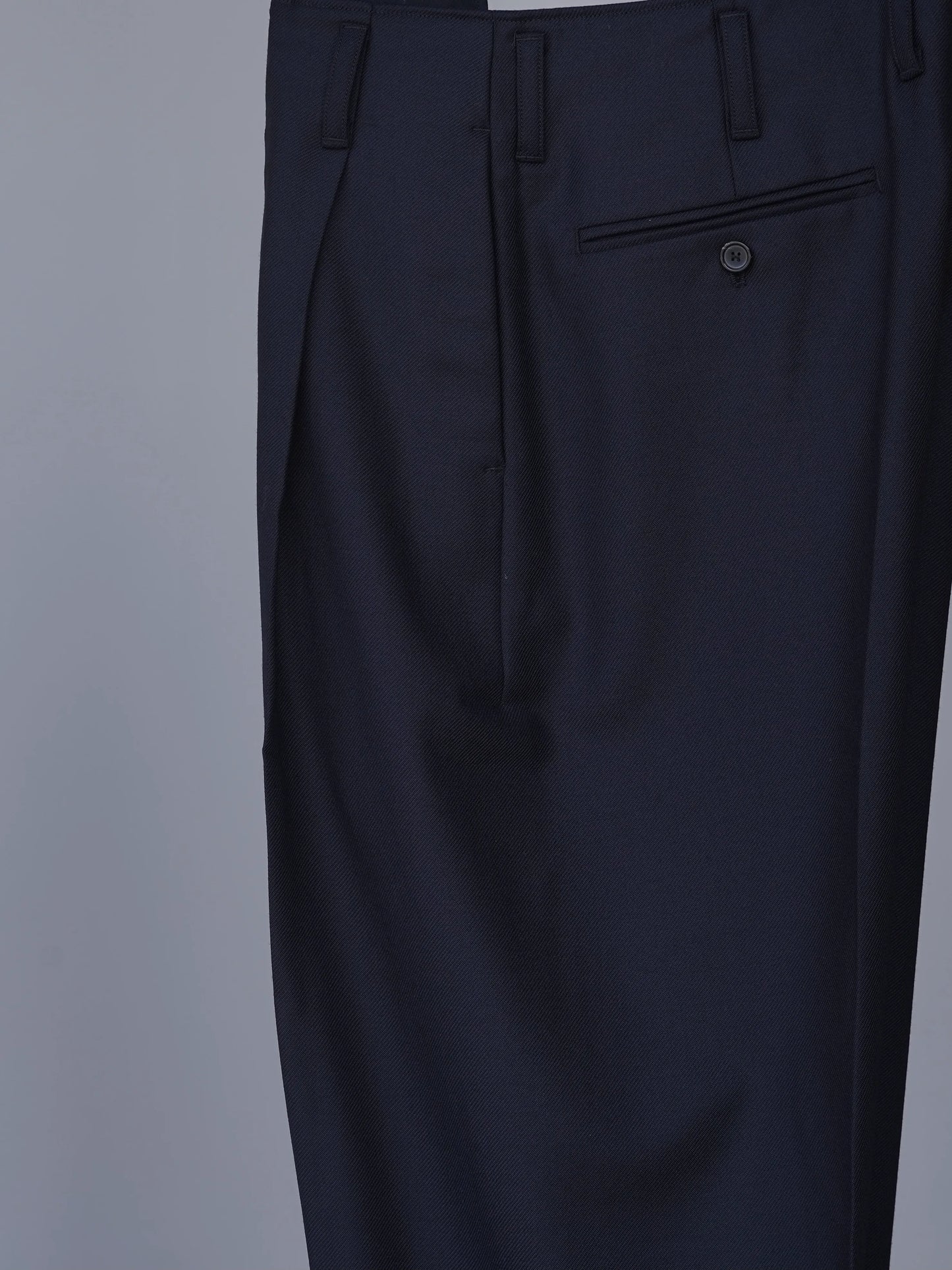 山内 | ヘビーウールツイル・サイドシームレスパンツ dark navy