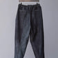 山内 | アーバン染め・ワンカットイージーパンツ urban black