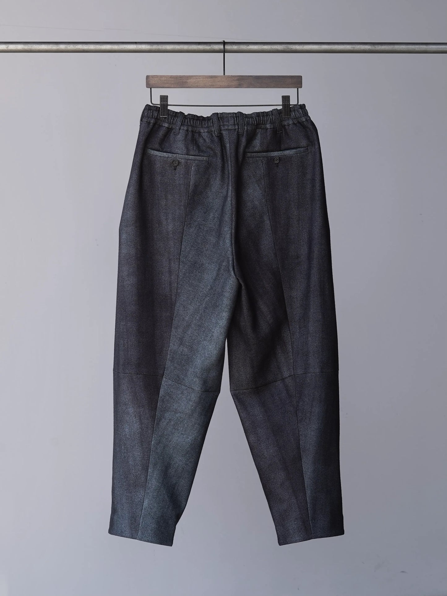 山内 | アーバン染め・ワンカットイージーパンツ urban black