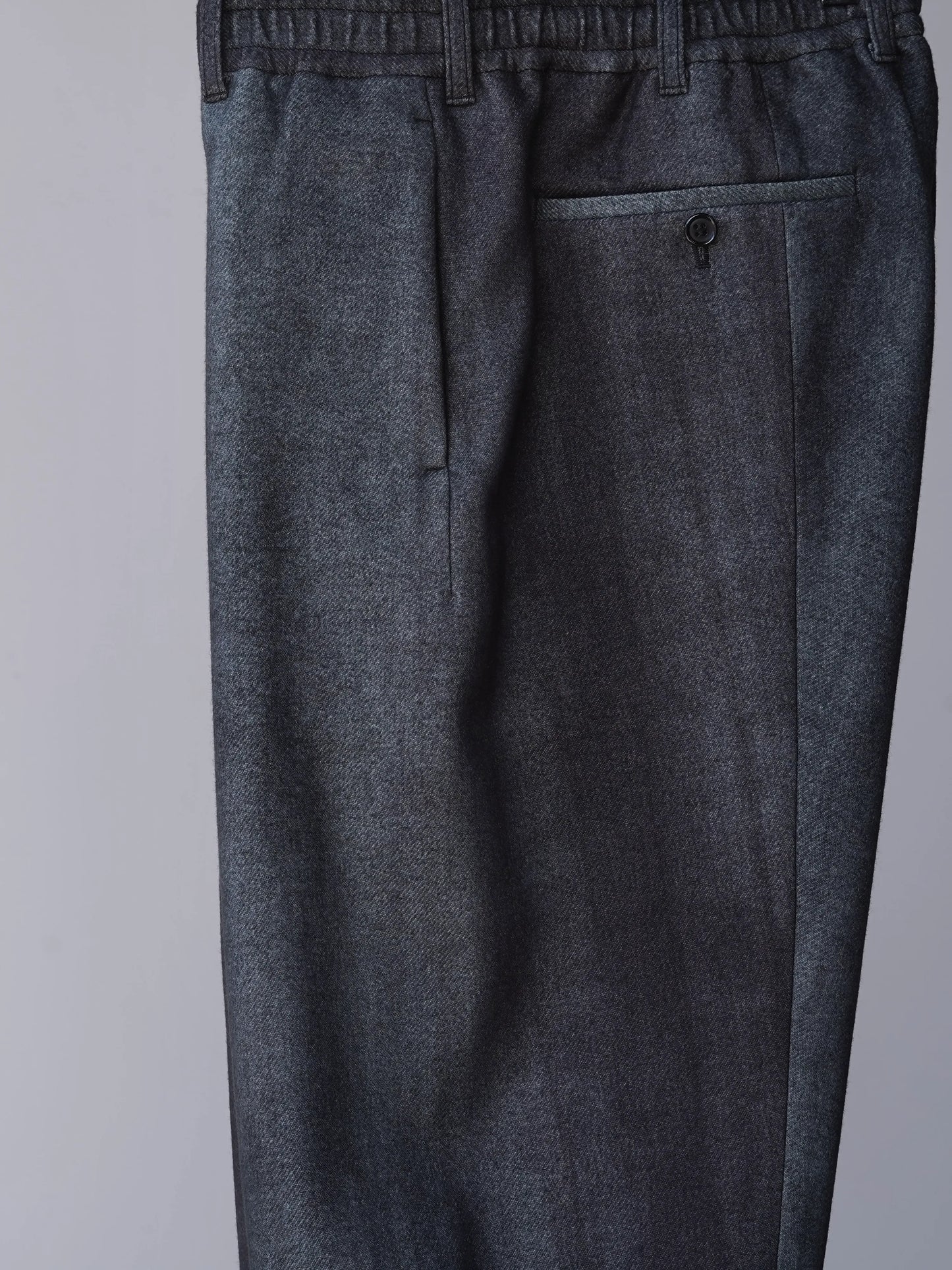 山内 | アーバン染め・ワンカットイージーパンツ urban black