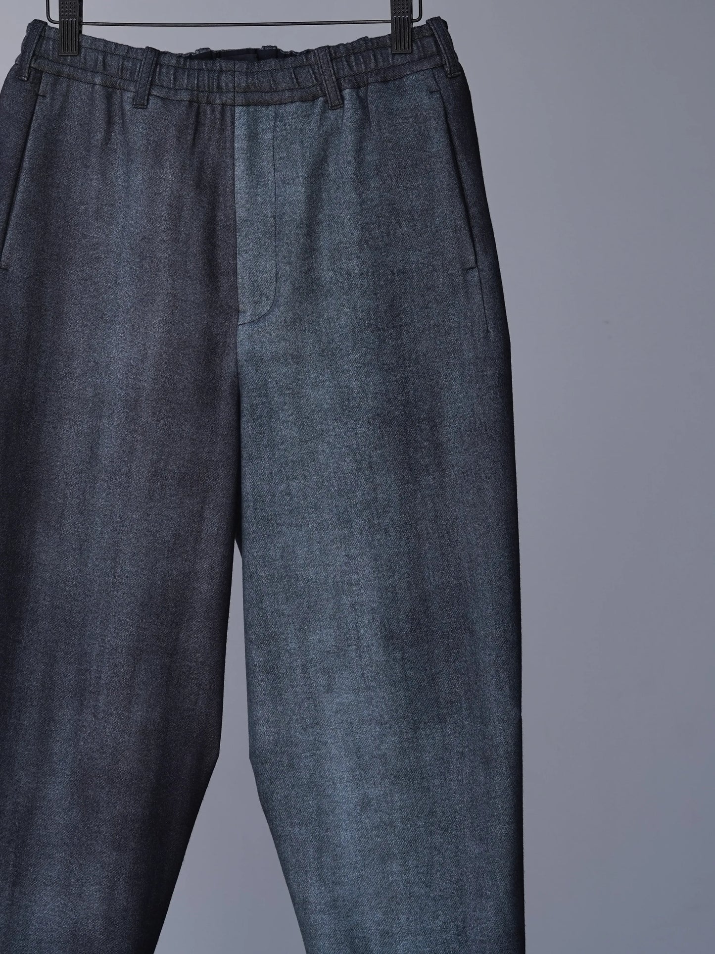 山内 | アーバン染め・ワンカットイージーパンツ urban black