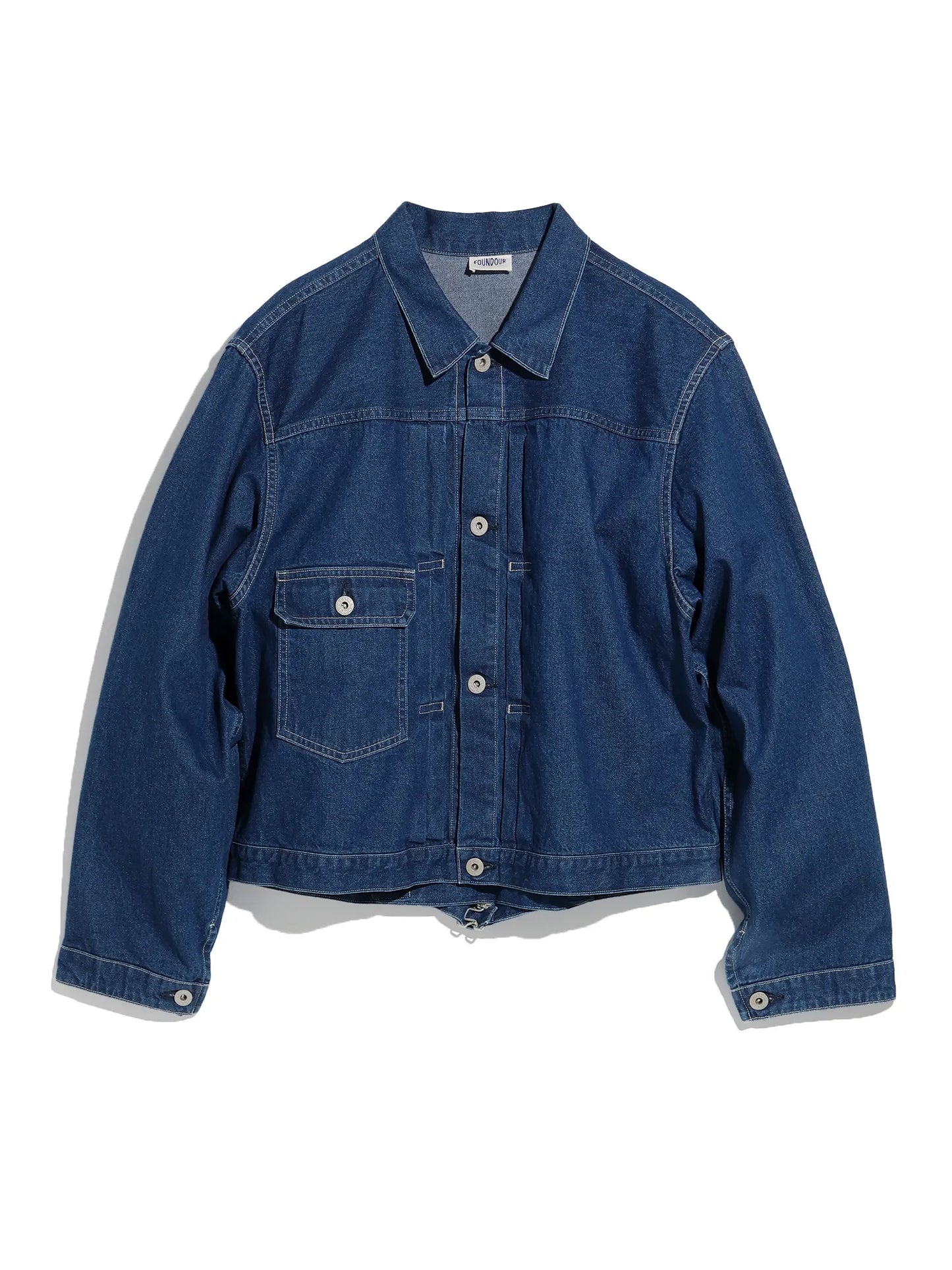 FOUNDOUR | DENIM TRACKER JACKET ONE WASH