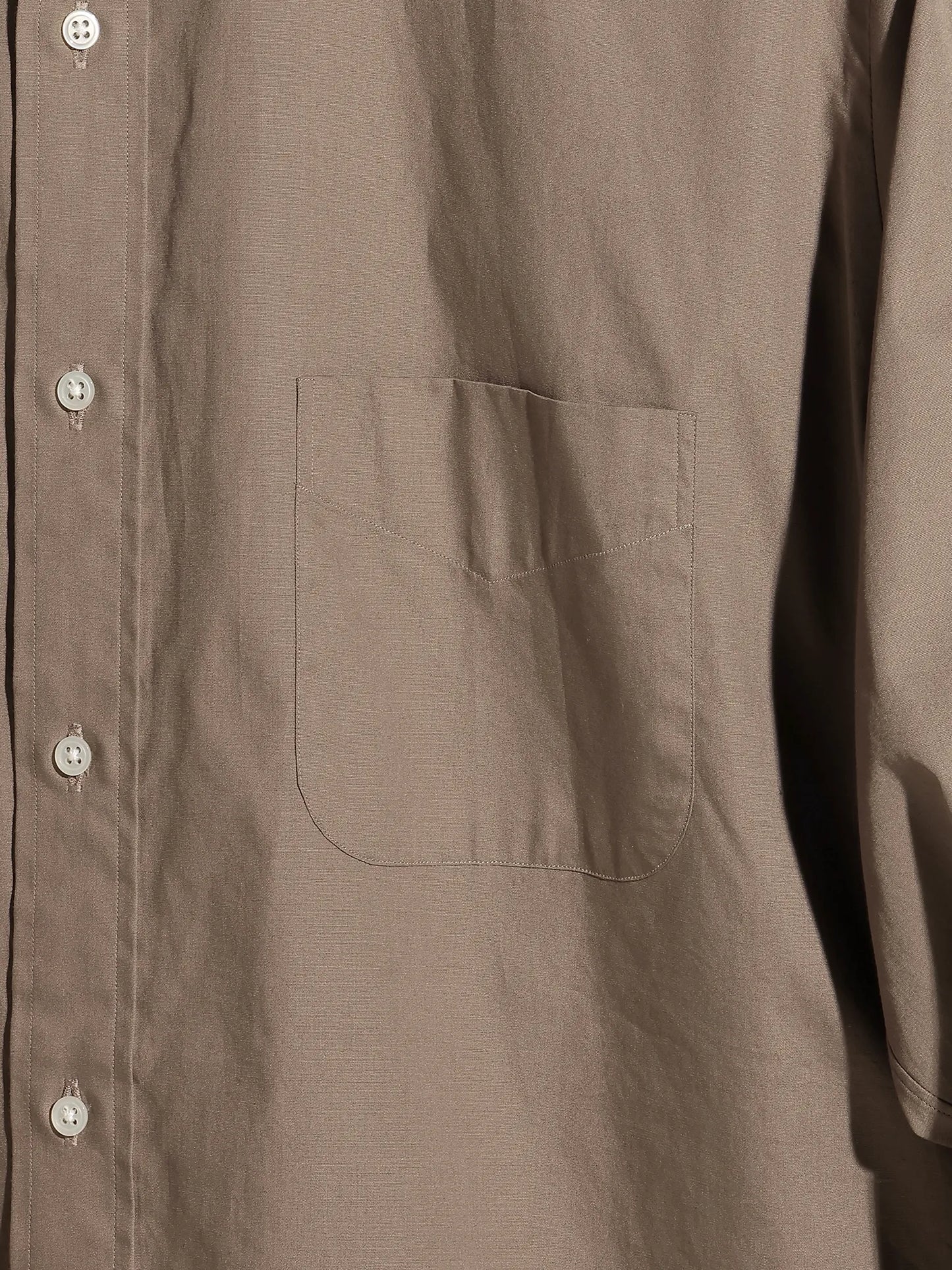 FOUNDOUR | REGULAR COLLAR SHIRT BROWN