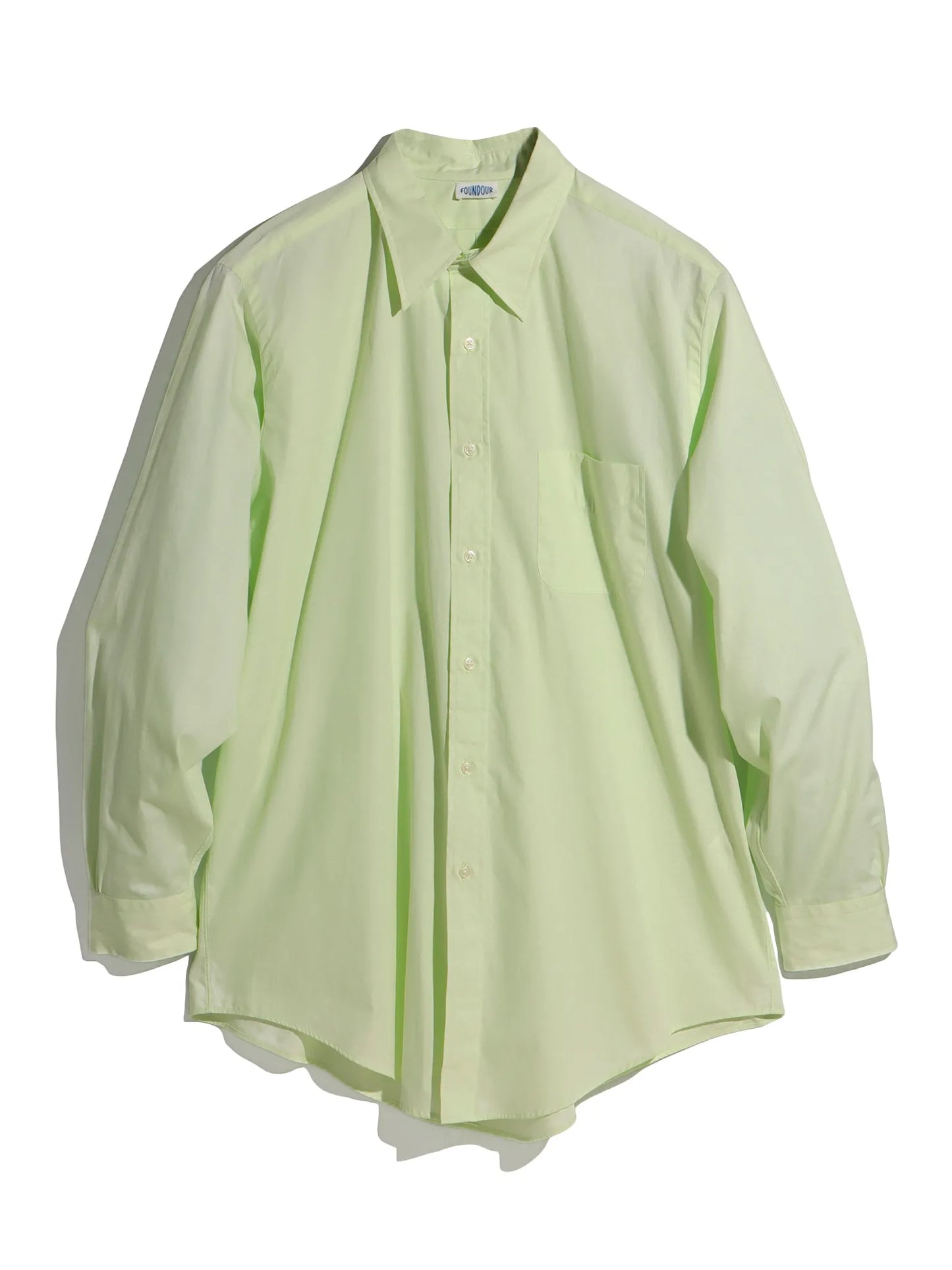 FOUNDOUR | REGULAR COLLAR SHIRT GREEN