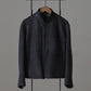 sarto-stand-collar-short-jacket-brown-black-1