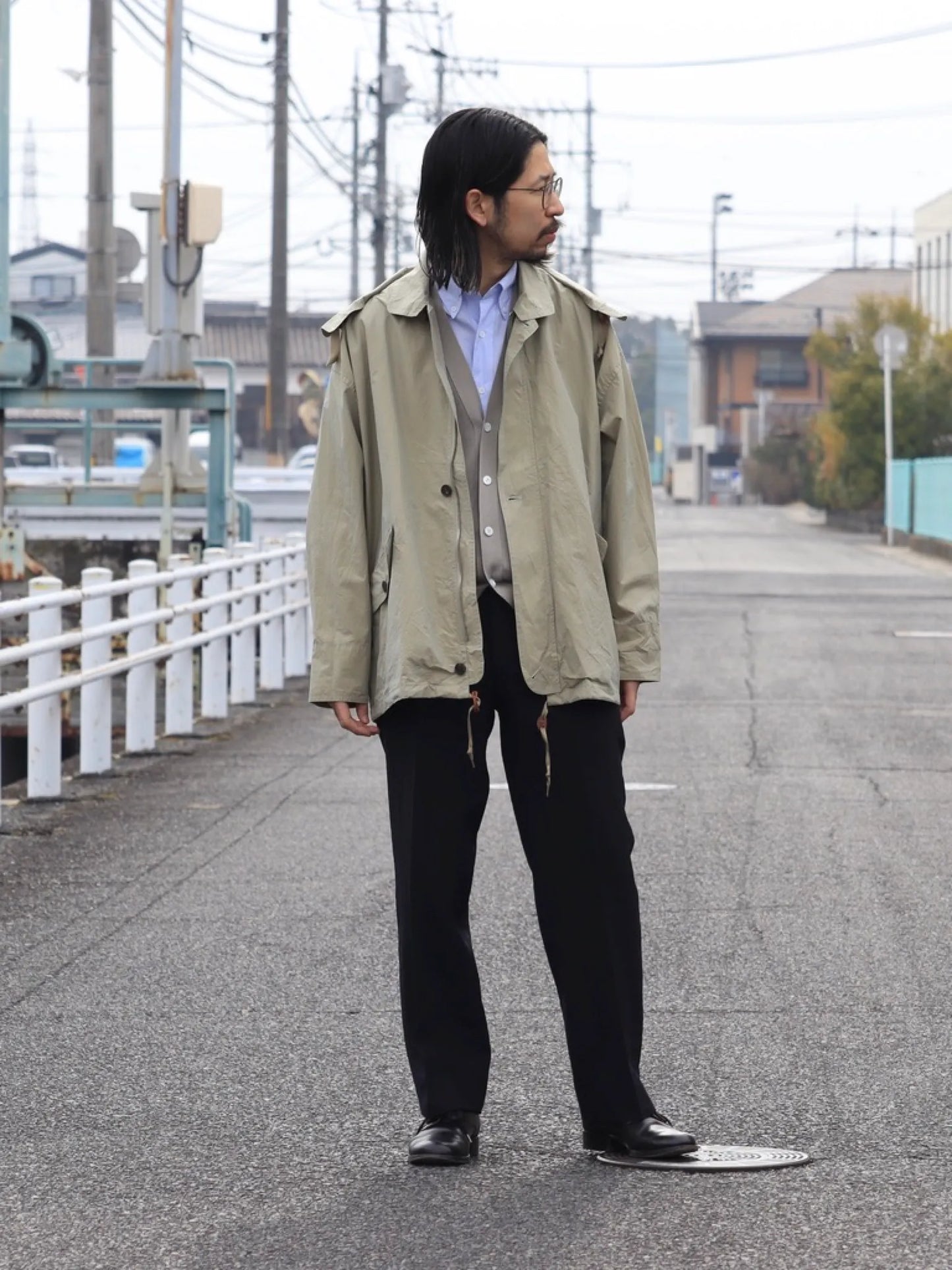 HERILL | Weathercloth Windjacket Beige