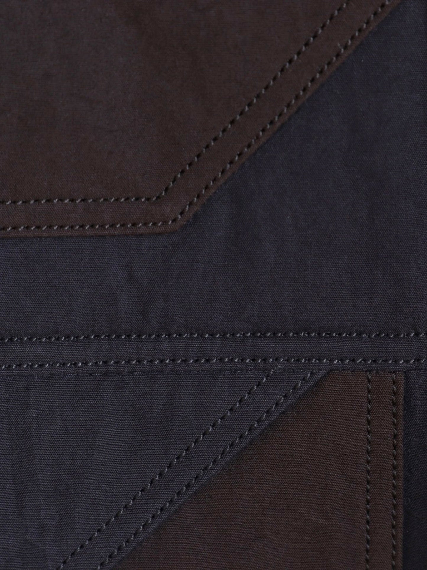 山内-ハイブリッドコットンクロス-マウンテンコート-dark-navy-brown-7