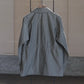 山内-2plyキュプラ-鉄媒染コットン-フィールドジャケット洗い加工-grayish-green-2