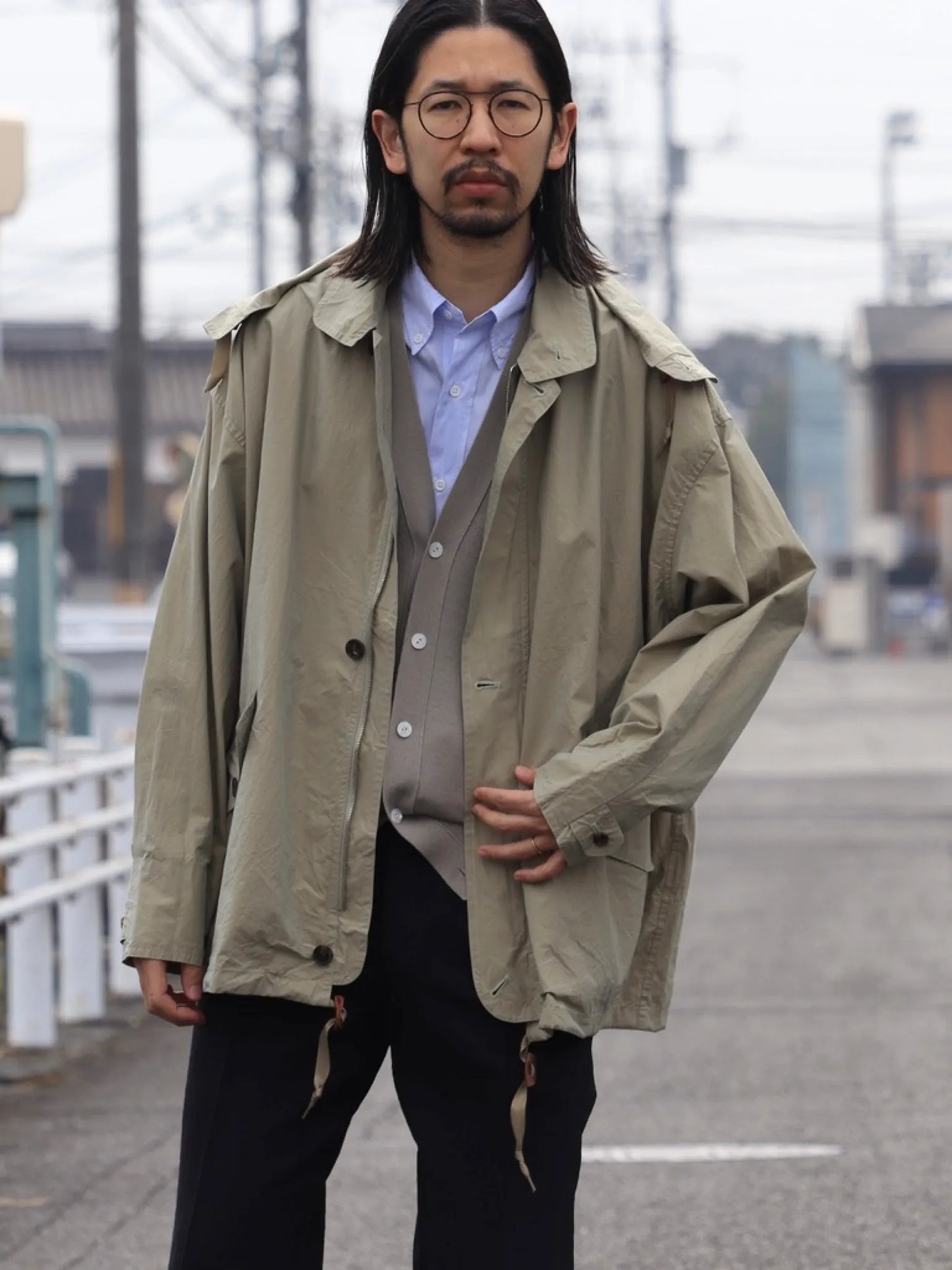 HERILL | Weathercloth Windjacket Beige