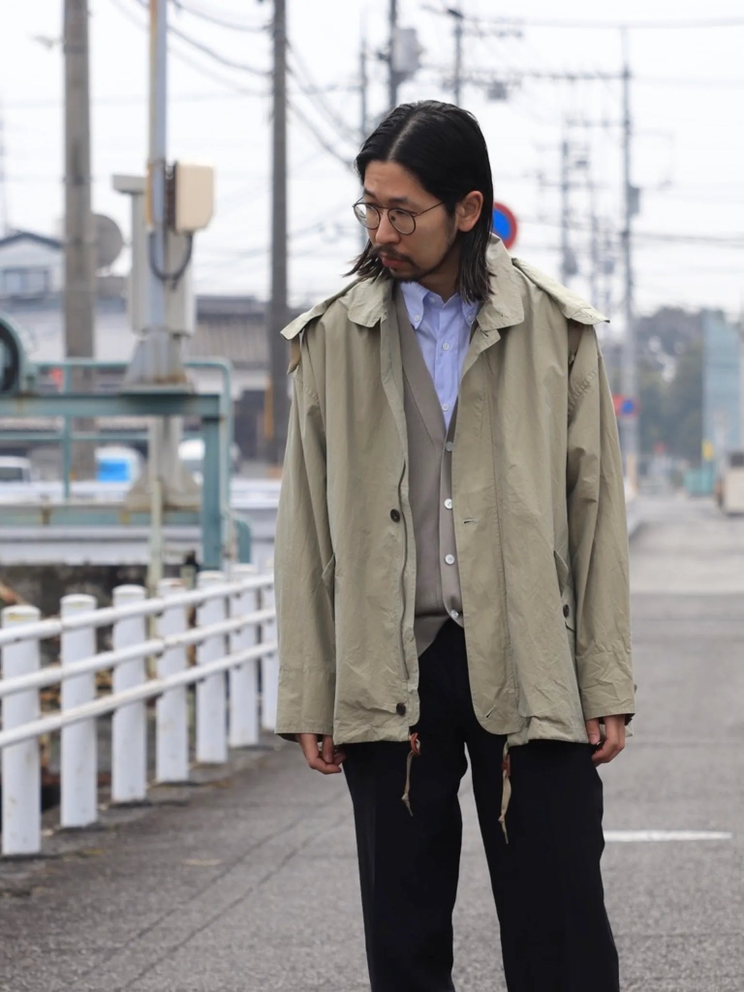 HERILL | Weathercloth Windjacket Beige