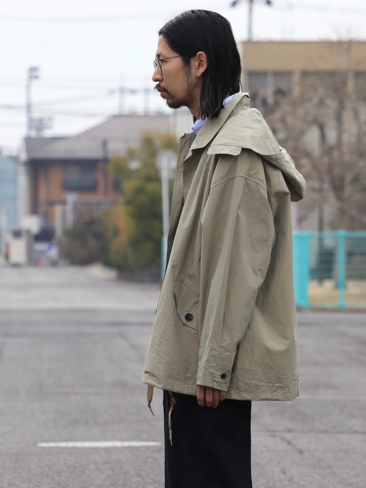 HERILL | Weathercloth Windjacket Beige