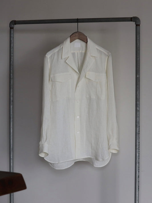 yamauchi-schonherr-linen-twill-tailored-collar-shirt-white-1