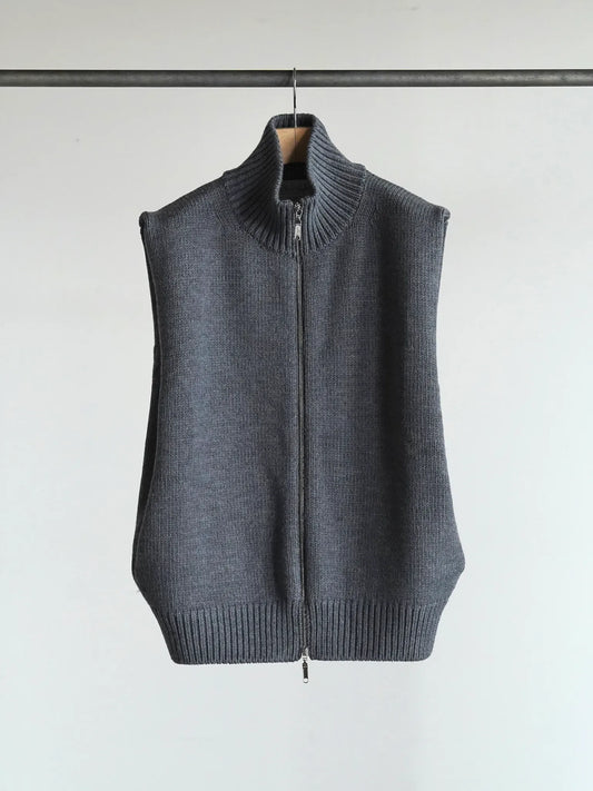 Olde H & Daughter | WOOL DRIVERS VEST CHARCOAL