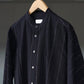 irenisa-band-collar-long-shirt-black-stripe-2