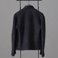 sarto-stand-collar-short-jacket-brown-black-3