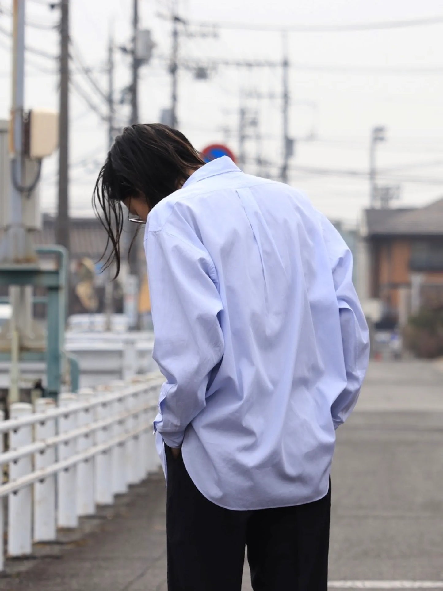 HERILL | Broad Buttondown shirt Sax