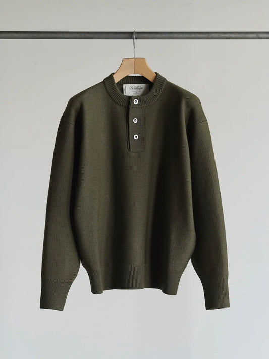 Olde H & Daughter | WOOL HENLY NECK P/O LIZARD