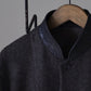 sarto-stand-collar-short-jacket-brown-black-4