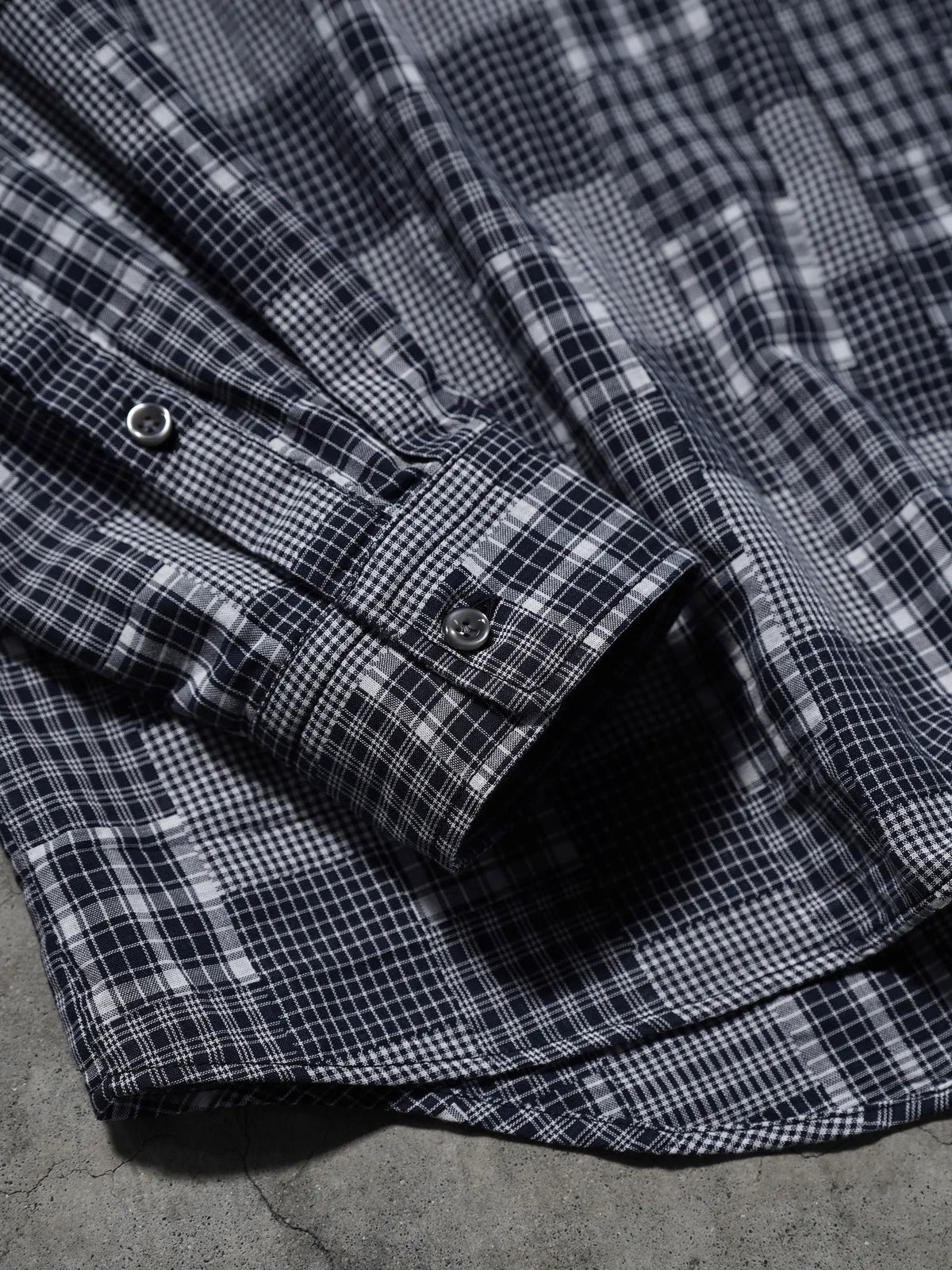 ERL | PLAID LONG SLEEVED SHIRT BLACK