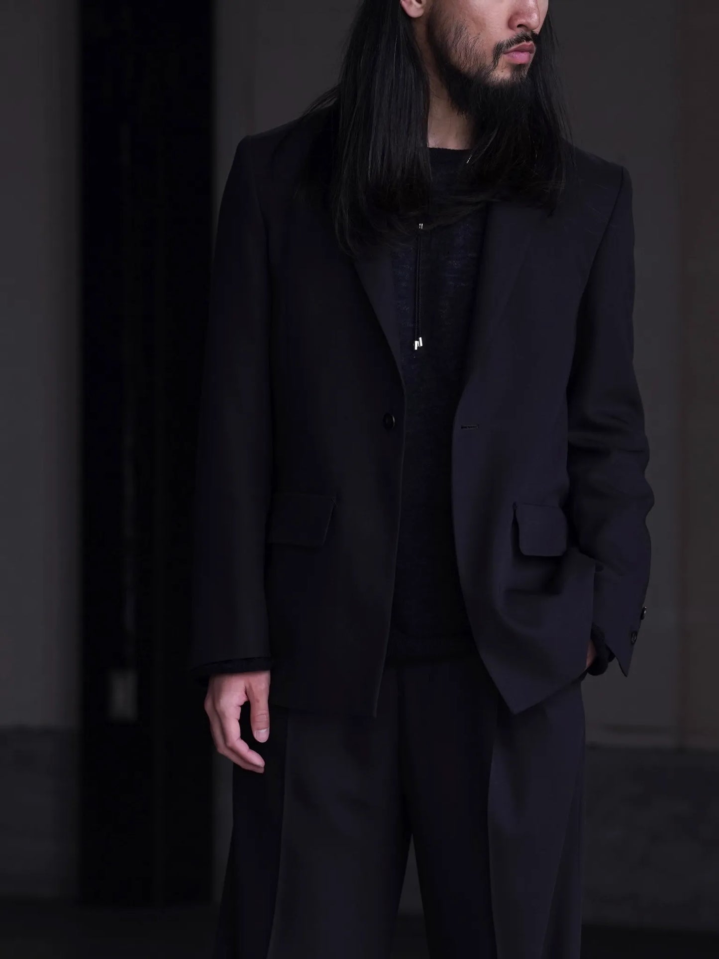 irenisa-modified-shawl-collar-jacket-dark-brown-8