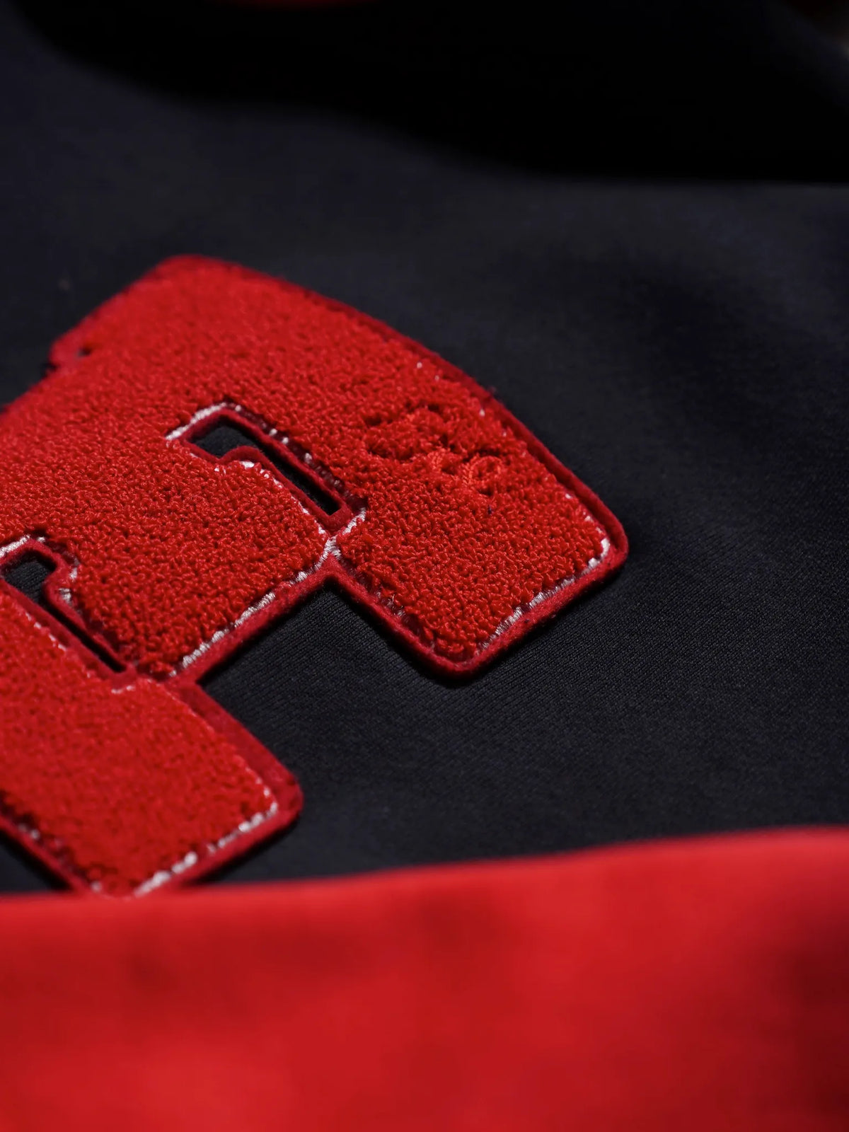 ERL | VARSITY HOODIE BLACK RED