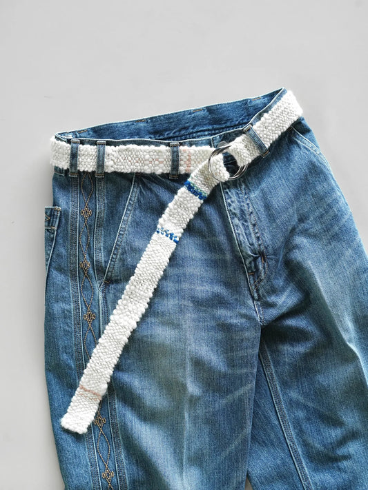 KAKAN | HANDSPUN WEAVING BELT White
