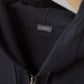 comoli-lwコットン裏毛-ジップパーカ-black-1-3