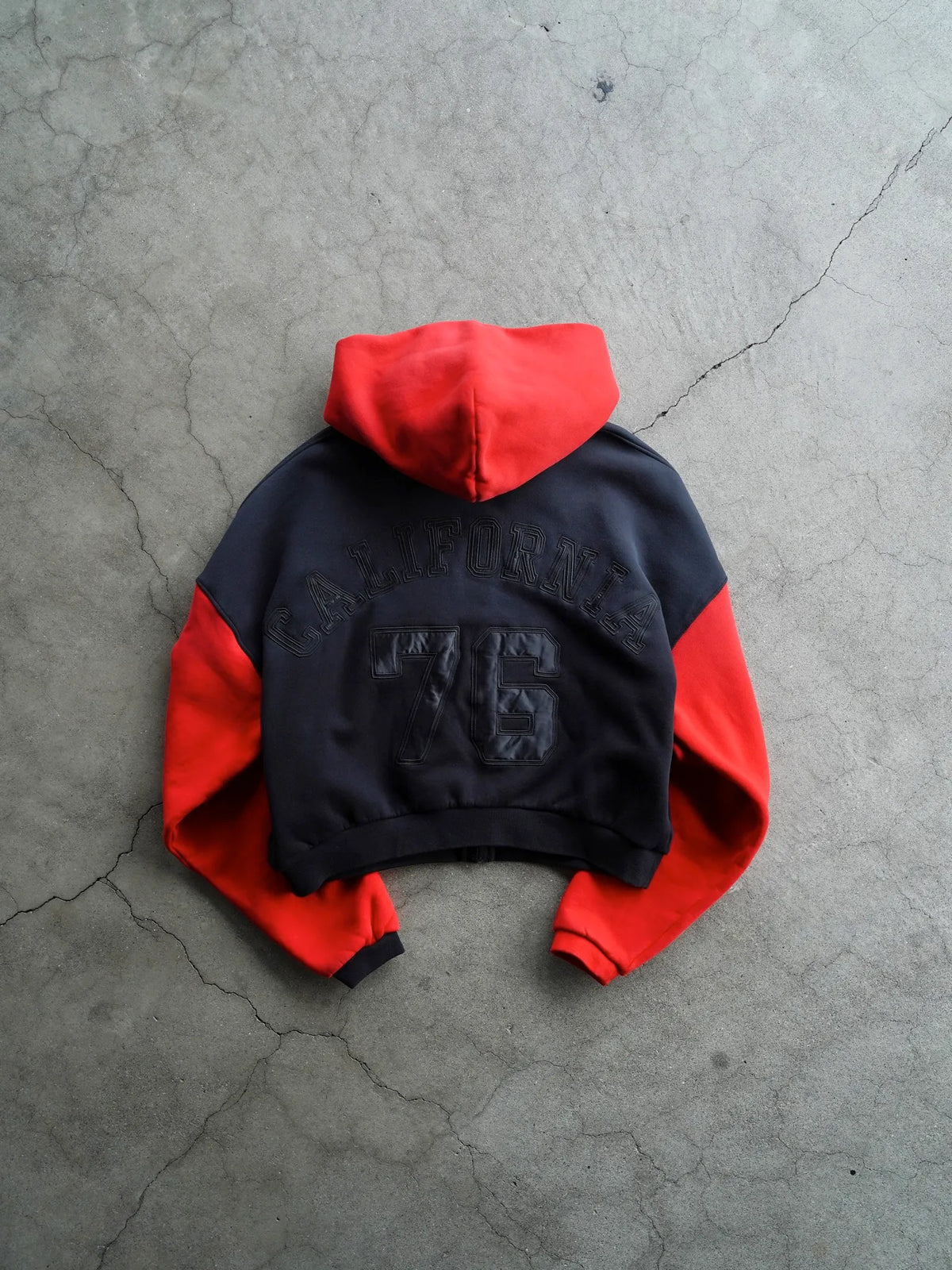 ERL | VARSITY HOODIE BLACK RED