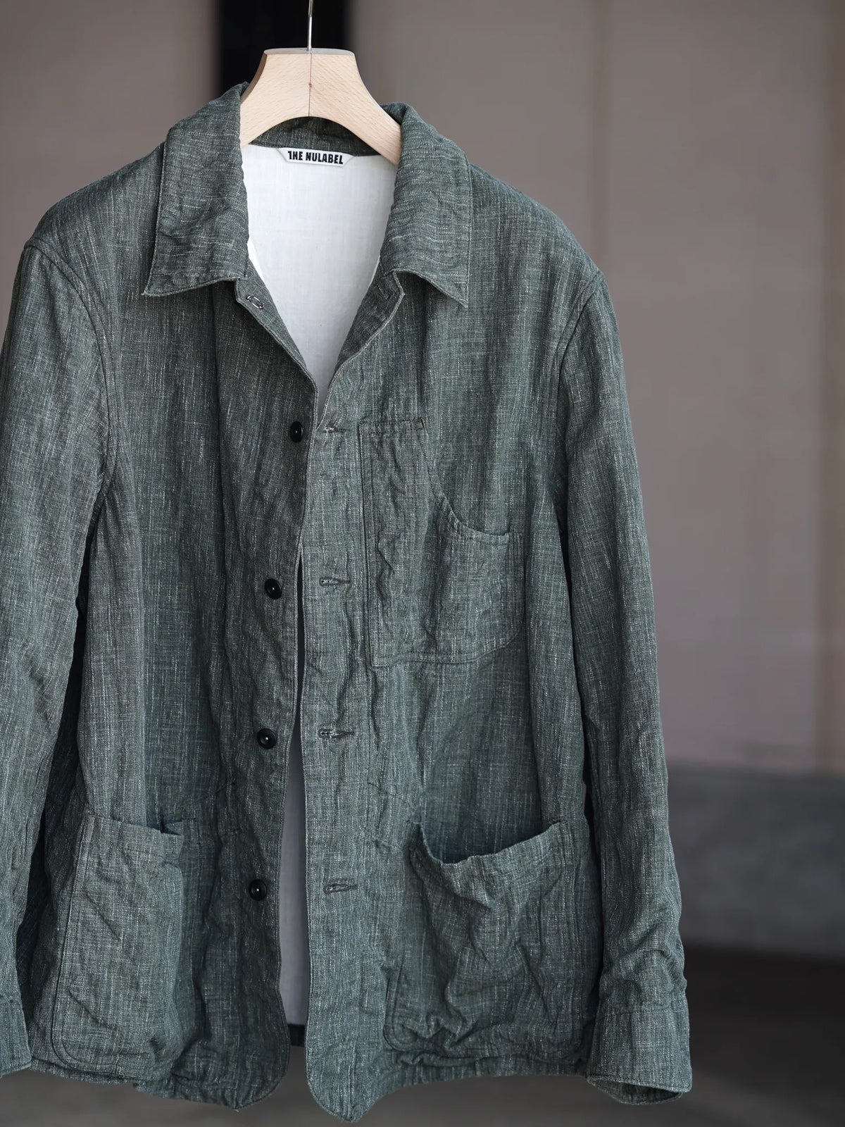 THE NULABEL | HANK DYED COVERALLS OLIVE/GREY