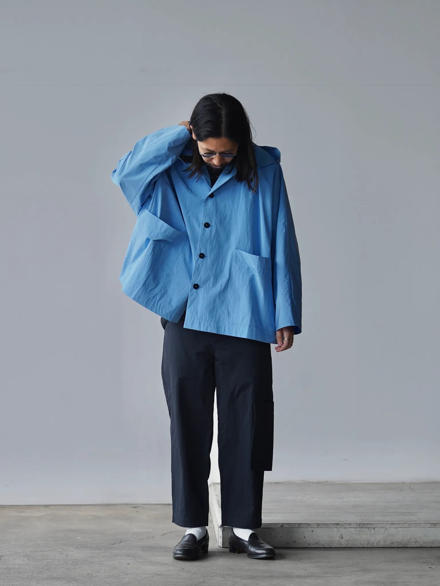 BESTIAIRE | WIDE JACKET LIGHT BLUE
