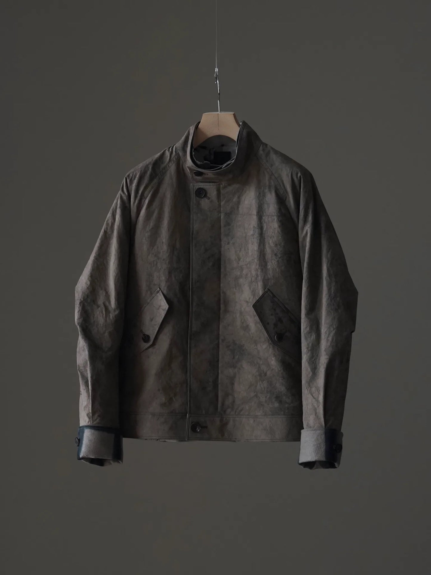山内 | 3wayシールドコットン・ジップジャケット brown×arimatsu brown