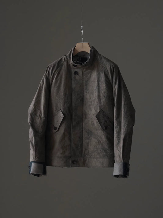 山内 | 3wayシールドコットン・ジップジャケット brown×arimatsu brown