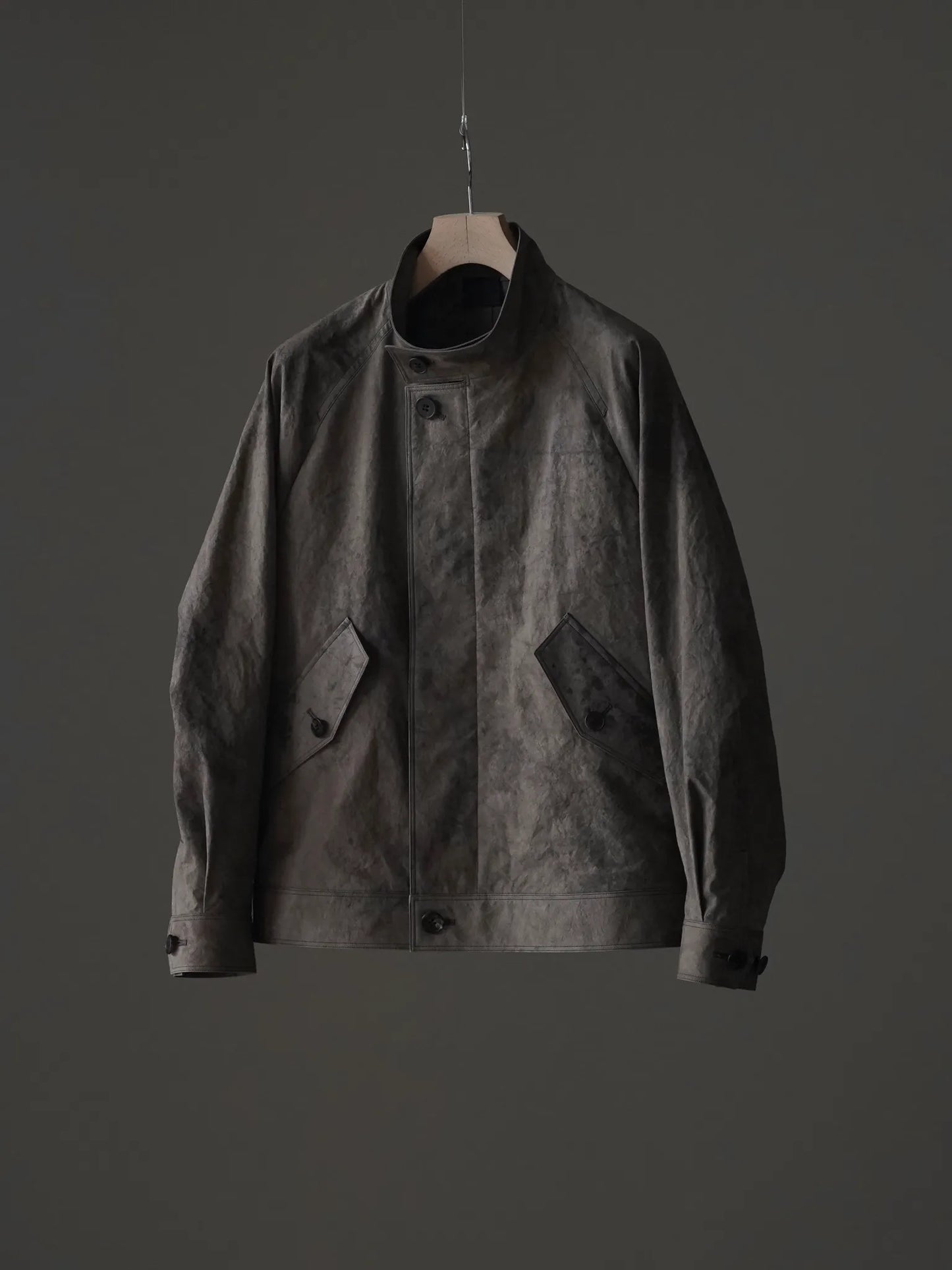 山内 | 3wayシールドコットン・ジップジャケット brown×arimatsu brown
