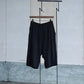 COMOLI | コットンメッシュ ショーツ BLACK