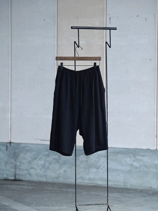 COMOLI | コットンメッシュ ショーツ BLACK