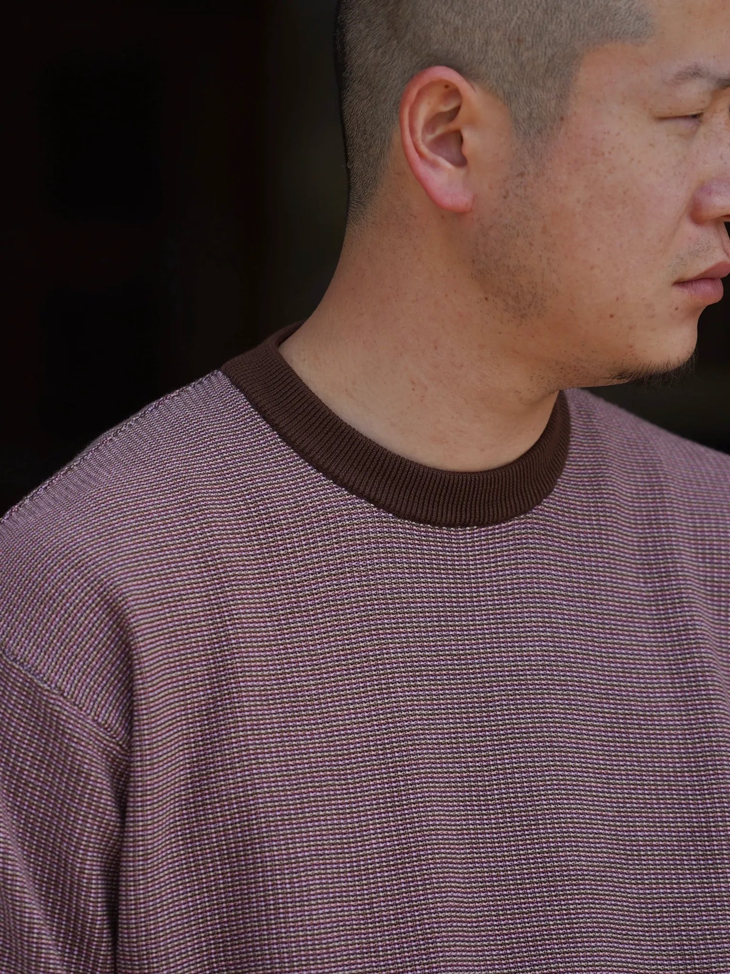 HERILL | American Seaislands Border Pullover Brown