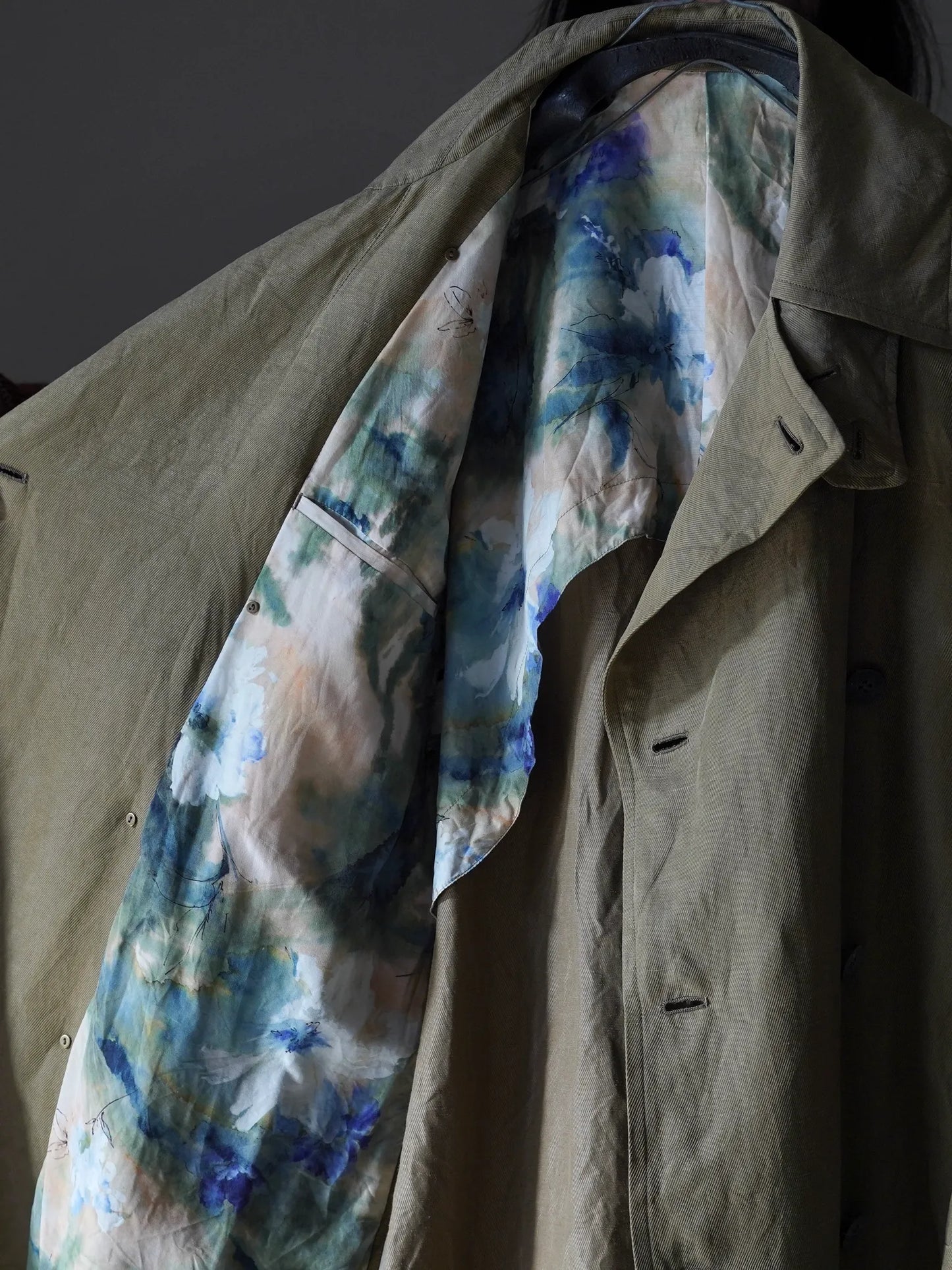 calmlence | DOUBLE BREASTED COAT DBEG