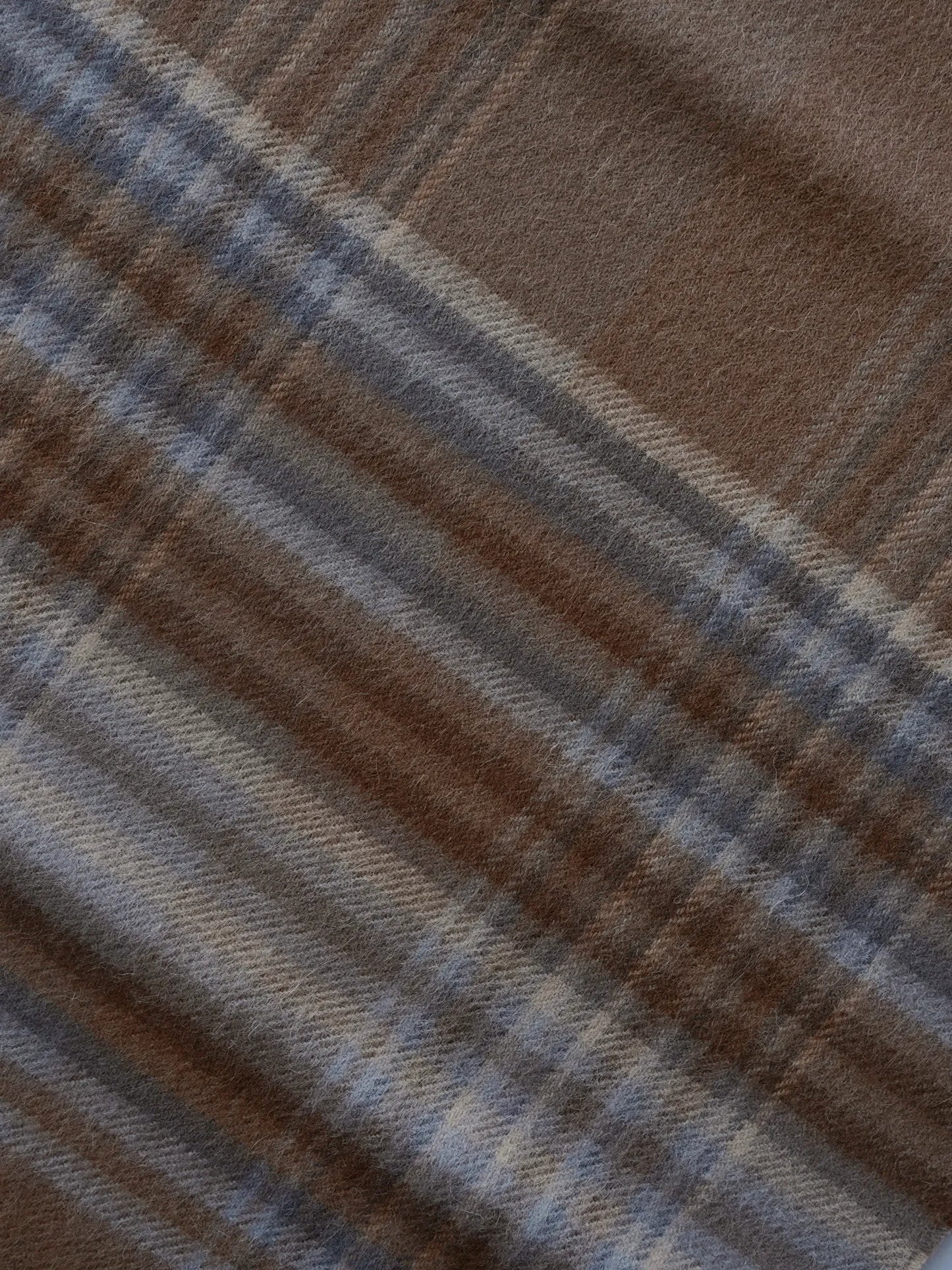 THE INOUE BROTHERS | Brushed Scarf Check Checkered Beige