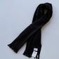 THE INOUE BROTHERS | Non Brushed Large Stole Twisted Fringes Black