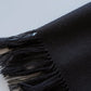 THE INOUE BROTHERS | Non Brushed Large Stole Twisted Fringes Black