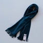 THE INOUE BROTHERS | Non Brushed Large Stole Twisted Fringes Teal