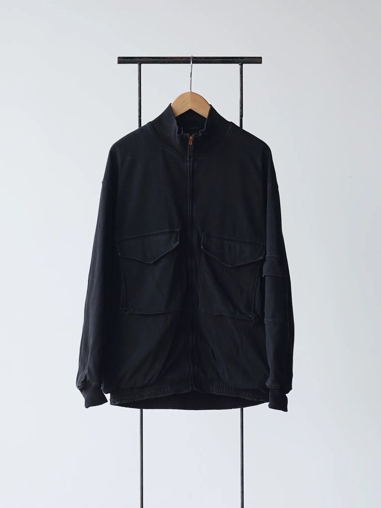 COMOLI | コットンジャージ G8ジャケット BLACK