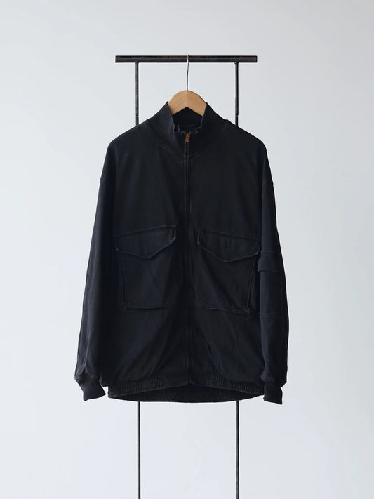 COMOLI | コットンジャージ G8ジャケット BLACK