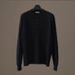 calmlence | HENLEY NECK LS T-SHIRT BLK