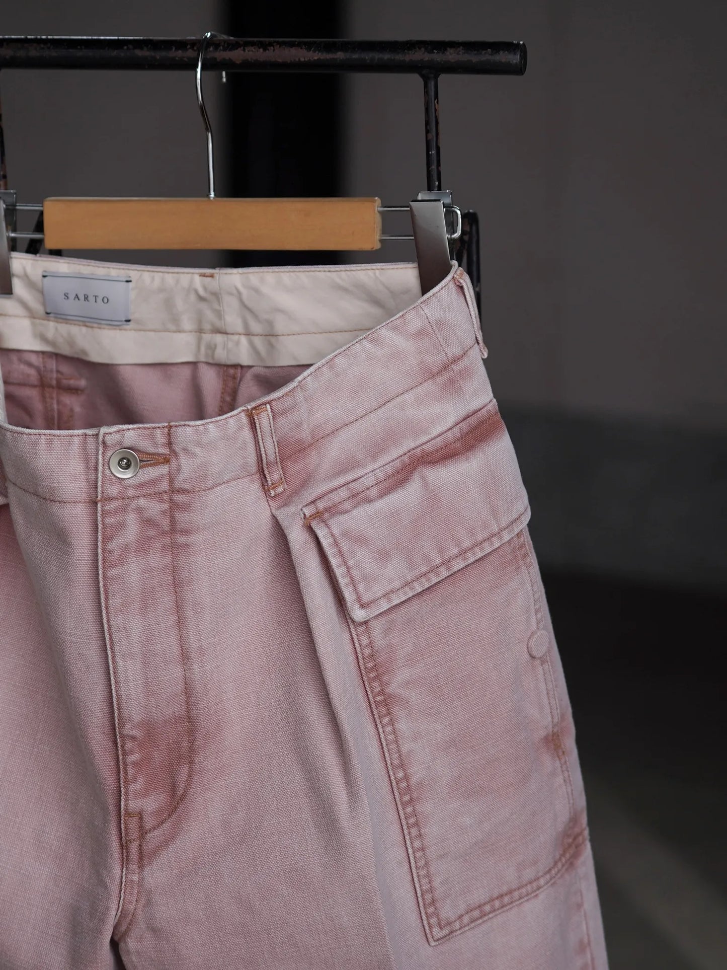sarto-sulfer-dying-heavy-canvas-cargo-pants-washed-l-pink-7