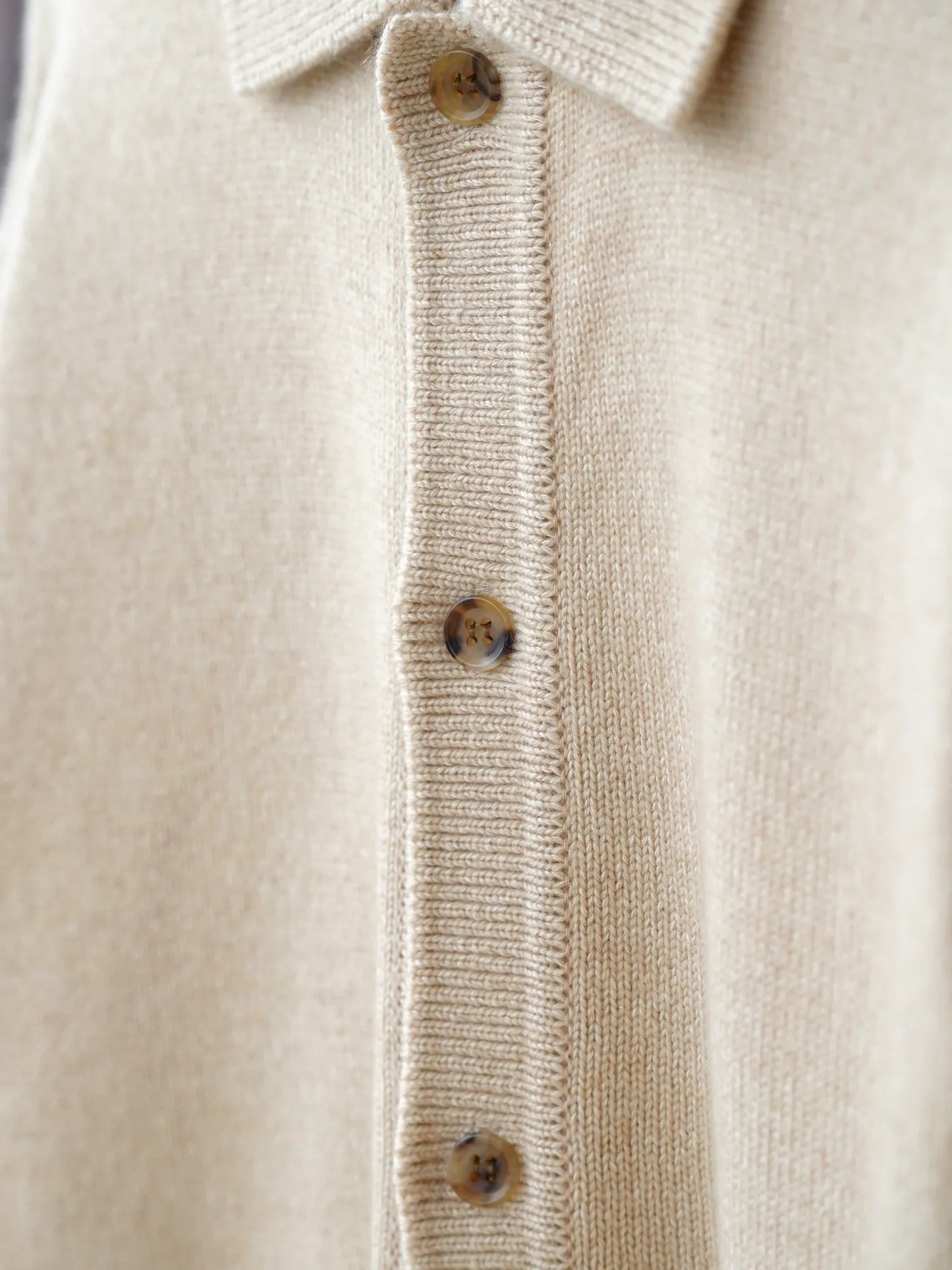 HERILL | Golden SeaIsland Polocardigan Natural
