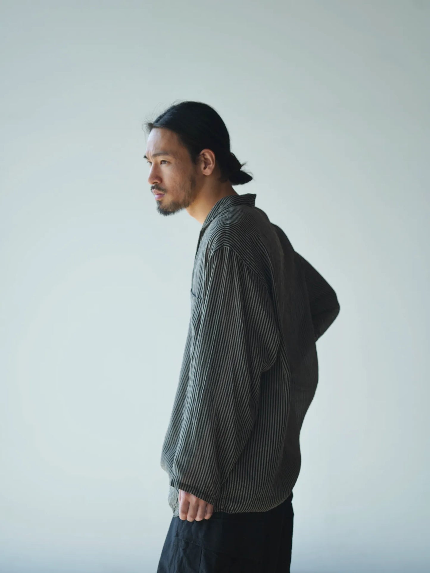 COMOLI | ストライプ スキッパーシャツ STRIPE