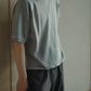 COMOLI | グレー裏毛 半袖クルー GRAY