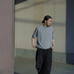 COMOLI | グレー裏毛 半袖クルー GRAY